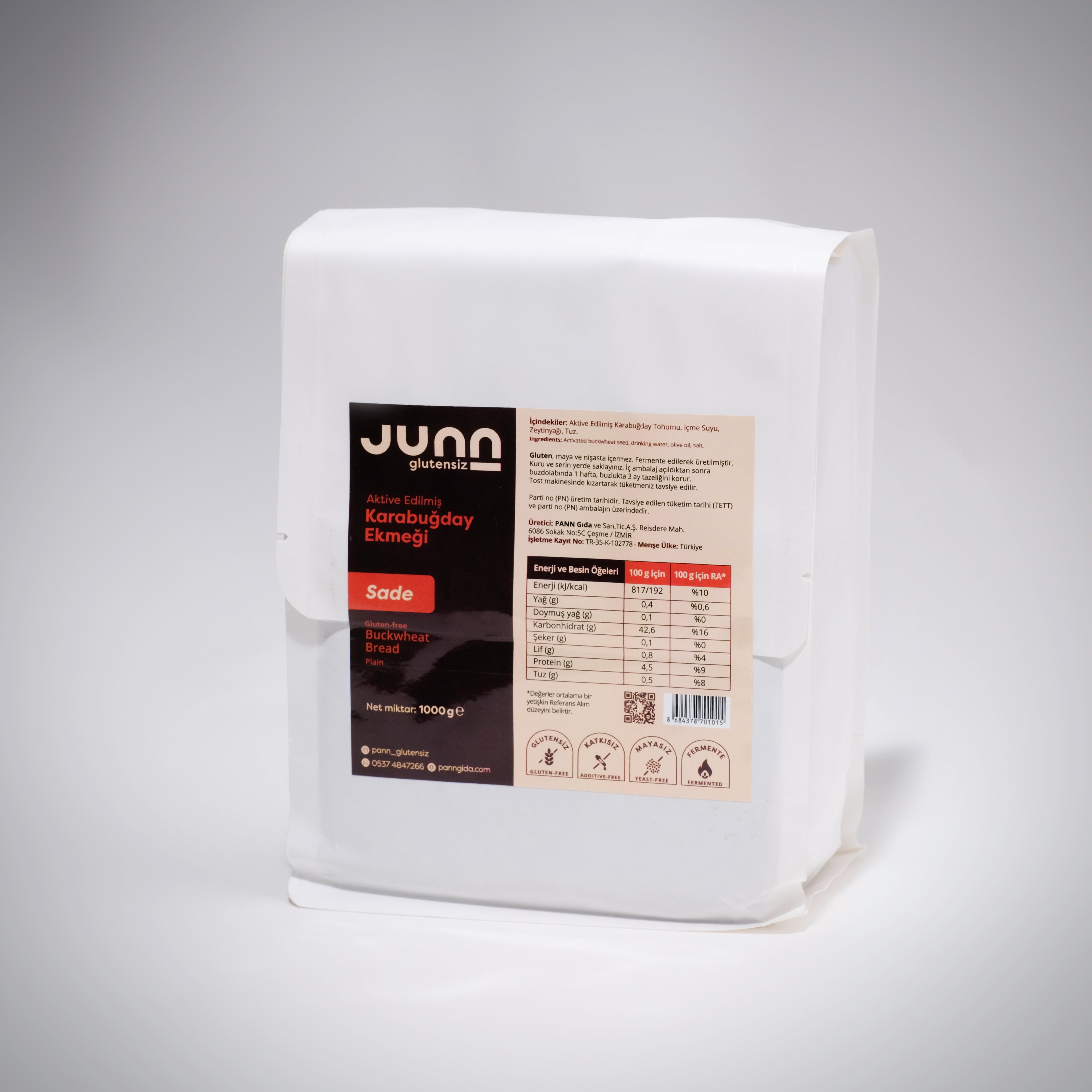 Sade Karabuğday Ekmeği