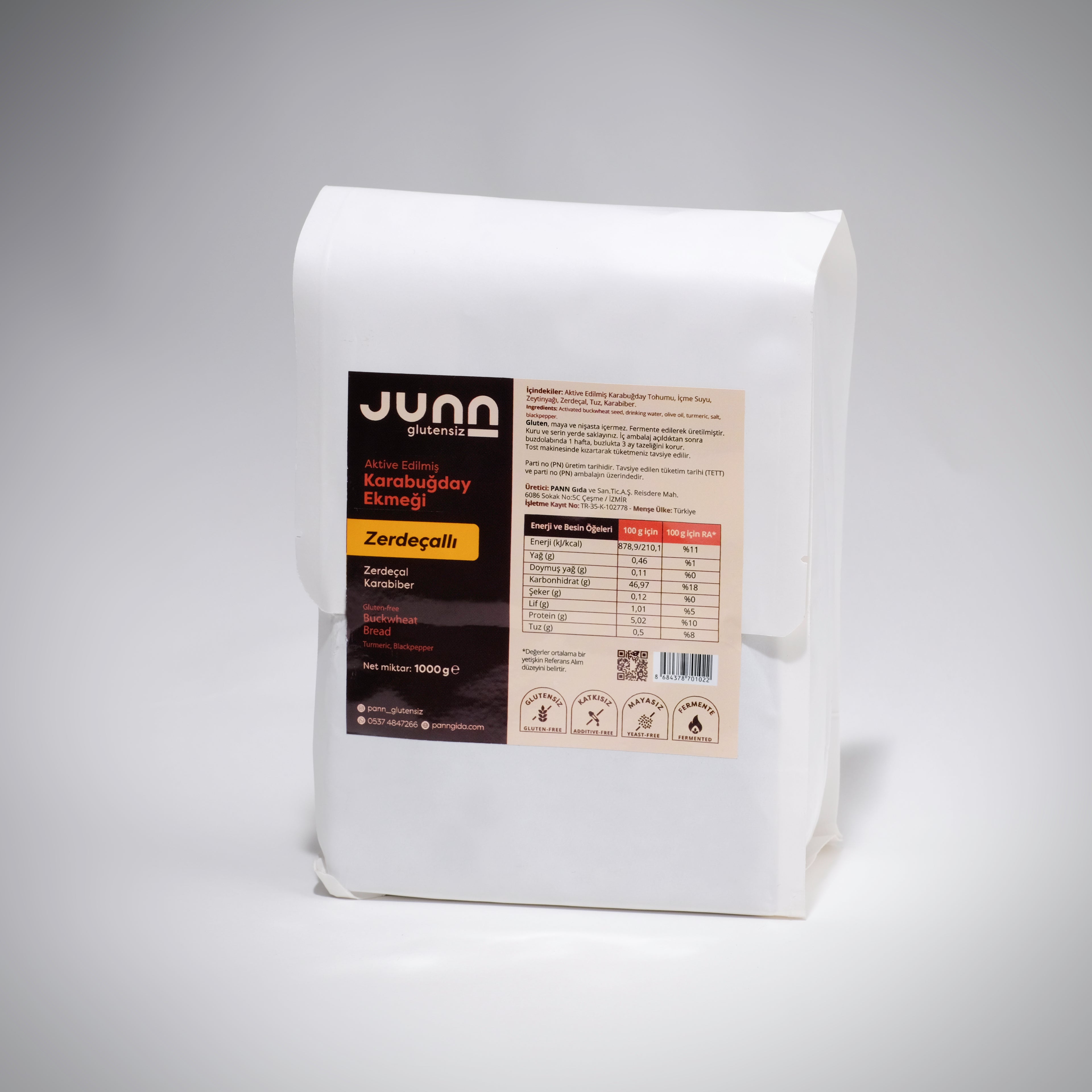 Zerdeçallı Karabuğday Ekmeği